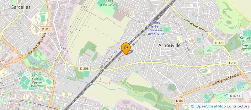 localisation de l'entreprise MONSIEUR RIDA EL RHODDANI  ARNOUVILLE