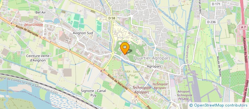 localisation de l'entreprise MONSIEUR RIDA GZNAY  AVIGNON