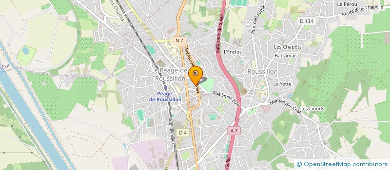 localisation de l'entreprise MONSIEUR RIDA'H BEN AYAD à LE PEAGE-DE-ROUSSILLON