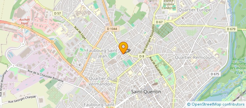localisation de l'entreprise MONSIEUR RIDA KHARBOUCH à SAINT-QUENTIN