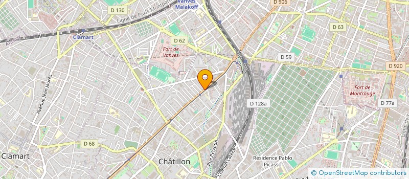 localisation de l'entreprise MONSIEUR RIDA NASSAR  CHATILLON