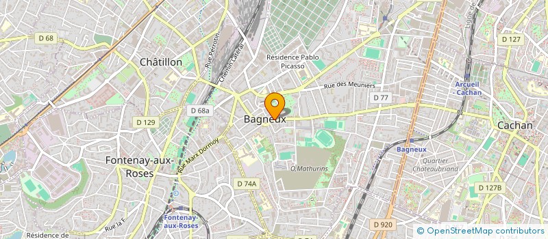 localisation de l'entreprise MONSIEUR RIDA PELLITTERI à BAGNEUX