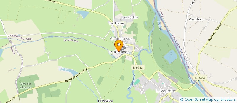 localisation de l'entreprise MONSIEUR RIDANE HENRIQUE  CHATEAU-SUR-ALLIER