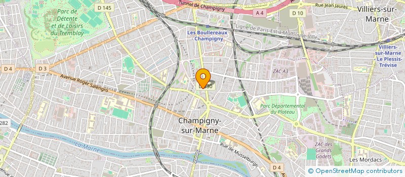 localisation de l'entreprise MONSIEUR RIDGE ADJEVI TEKWE  CHAMPIGNY-SUR-MARNE