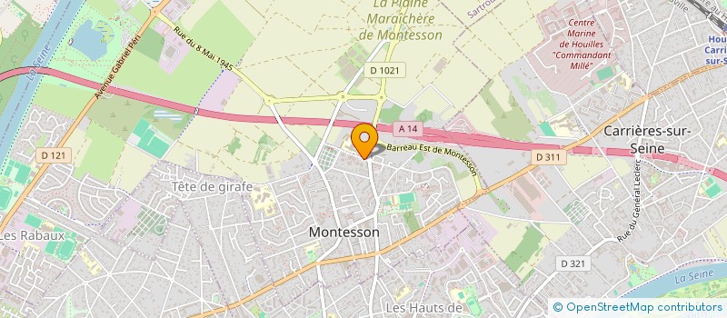 localisation de l'entreprise MONSIEUR RIDHA AJAL  MONTESSON