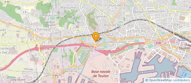 localisation de l'entreprise MONSIEUR RIDHA AMEUR à TOULON