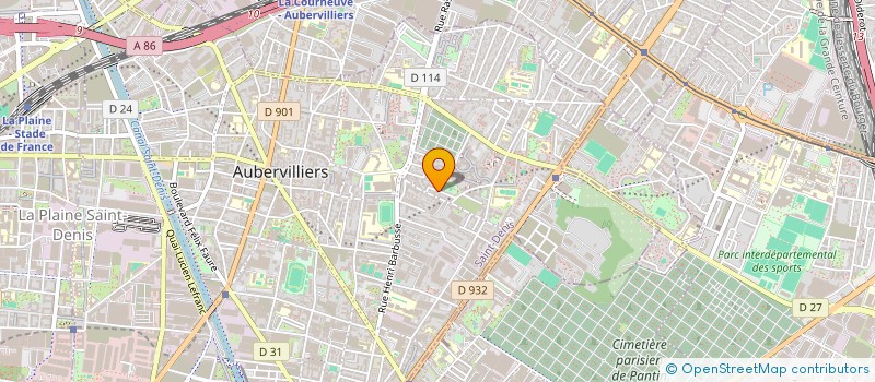 localisation de l'entreprise MONSIEUR RIDHA AYARI  AUBERVILLIERS