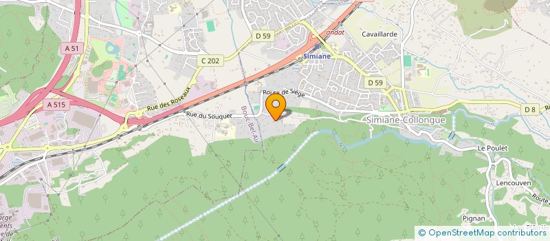 localisation de l'entreprise MONSIEUR RIDHA BEN HEDI BEN ROMDHANE  SIMIANE-COLLONGUE