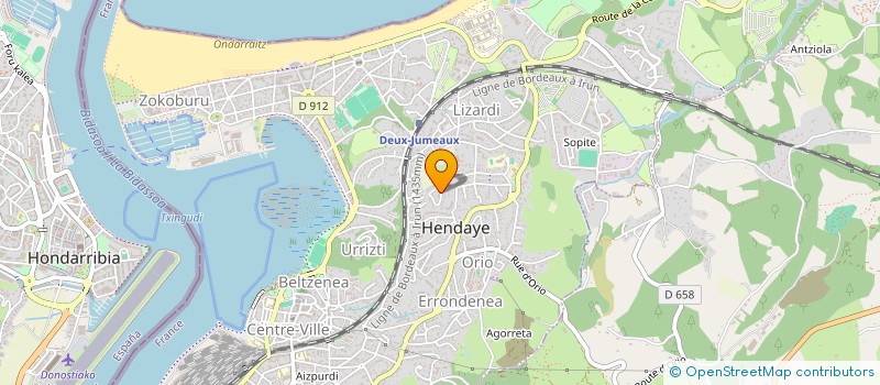 localisation de l'entreprise MONSIEUR RIDHA BEN OUAGHRAM à HENDAYE