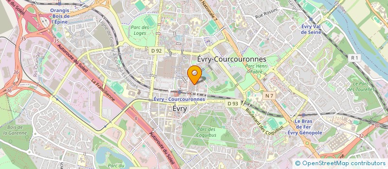 localisation de l'entreprise MONSIEUR RIDHA BENGANA à EVRY-COURCOURONNES