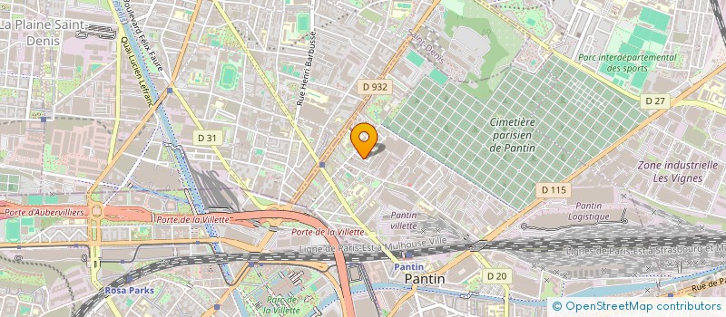 localisation de l'entreprise MONSIEUR RIDHA BOUAOUN à PANTIN