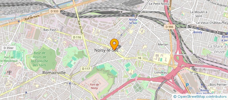 localisation de l'entreprise MONSIEUR RIDHA BOUDIAF à NOISY-LE-SEC