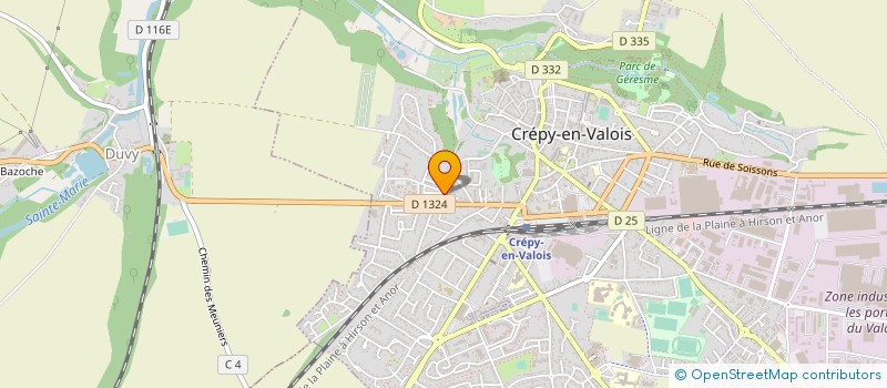 localisation de l'entreprise MONSIEUR RIDHA DAKKEM  CREPY-EN-VALOIS