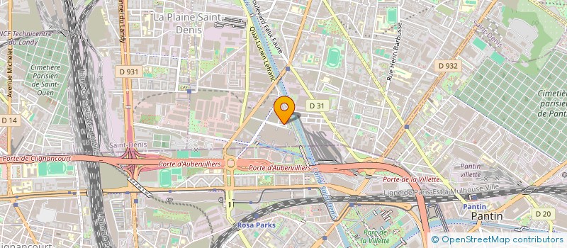 localisation de l'entreprise MONSIEUR RIDHA GNAOUI à AUBERVILLIERS