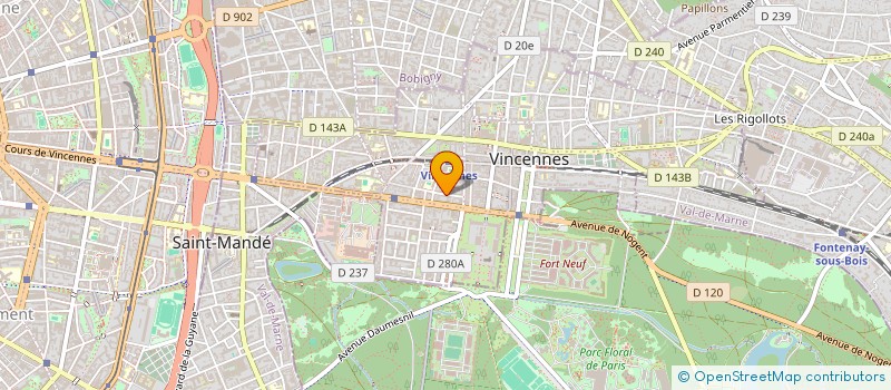 localisation de l'entreprise MONSIEUR RIDHA KHEMIS  VINCENNES