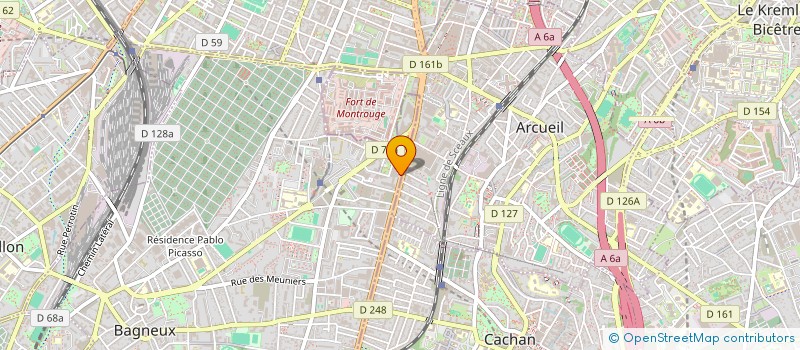 localisation de l'entreprise MONSIEUR RIDHA MAHDAOUI à BAGNEUX