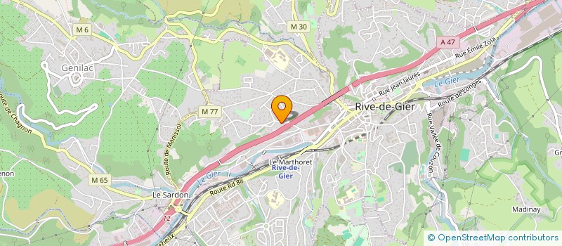 localisation de l'entreprise MONSIEUR RIDHA MEJRI  RIVE-DE-GIER