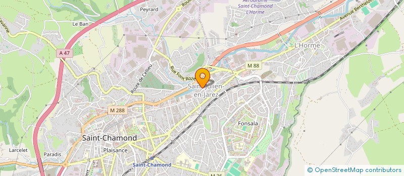localisation de l'entreprise MONSIEUR RIDHA NAGAZ à SAINT-CHAMOND