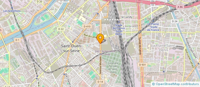 localisation de l'entreprise MONSIEUR RIDHA YOUSFI à SAINT-OUEN-SUR-SEINE