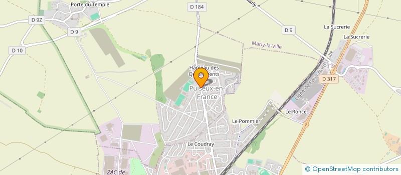 localisation de l'entreprise MONSIEUR RIDJI DE LA REBERDIERE  PUISEUX-EN-FRANCE