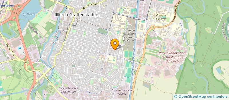 localisation de l'entreprise MONSIEUR RIDOUANE BOUFARS  ILLKIRCH-GRAFFENSTADEN
