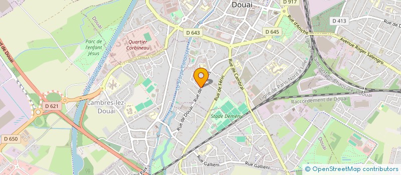 localisation de l'entreprise MONSIEUR RIDWANE ACHAB à DOUAI