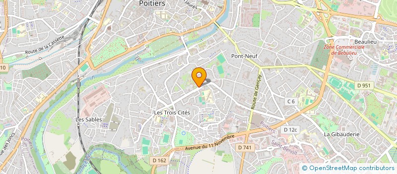 localisation de l'entreprise MONSIEUR RIDWANE SALIFOU  POITIERS