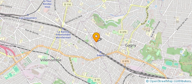 localisation de l'entreprise MONSIEUR RIJA RAJAONARISON à GAGNY