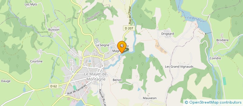 localisation de l'entreprise MONSIEUR RIK VANDENAWEELE à LE MAYET-DE-MONTAGNE
