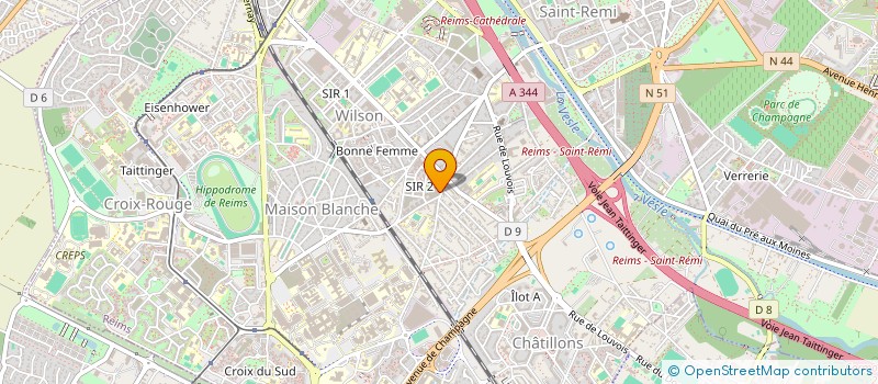 localisation de l'entreprise MONSIEUR RILES CHILLA  REIMS