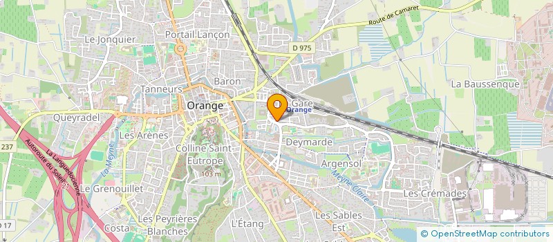 localisation de l'entreprise MONSIEUR RIMBAUD RUELLE  ORANGE