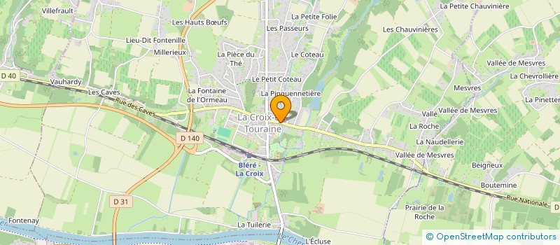 localisation de l'entreprise MONSIEUR RIMBAUD TAVERNIER  LA CROIX-EN-TOURAINE