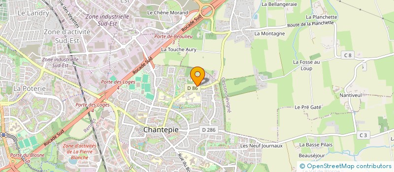 localisation de l'entreprise MONSIEUR RIMON ALI  CHANTEPIE