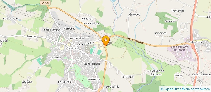 localisation de l'entreprise MONSIEUR RINGO GAUCHER à PLESCOP