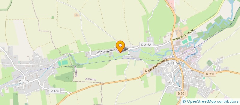 localisation de l'entreprise MONSIEUR RINGO PRUVOT  AIRAINES