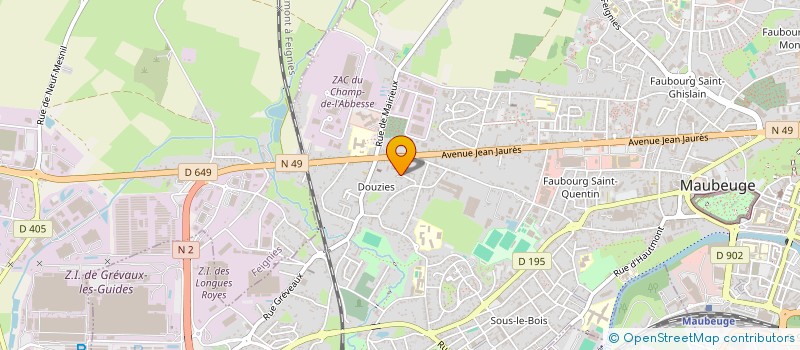 localisation de l'entreprise MONSIEUR RINO PERESSUTTI à MAUBEUGE