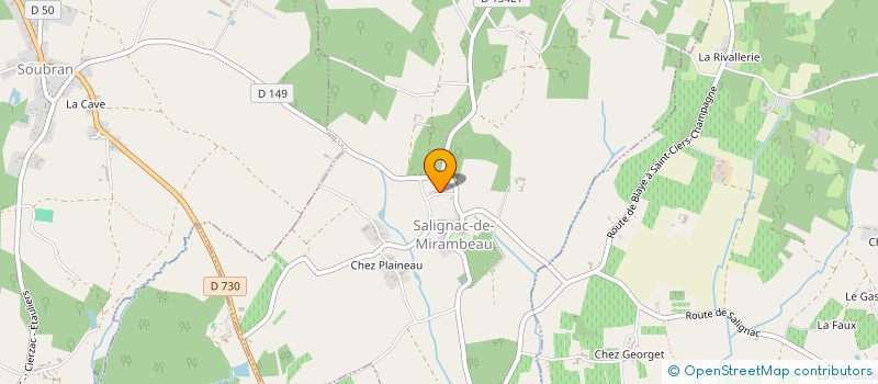 localisation de l'entreprise MONSIEUR RITCHY GARCIA  SALIGNAC-DE-MIRAMBEAU