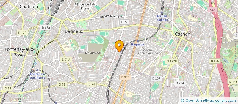 localisation de l'entreprise MONSIEUR RIVES-HERARD THEMISTOCLE à BAGNEUX