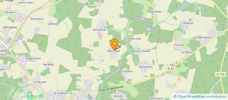 localisation de l'entreprise MONSIEUR RIWAL-CHARLES KERMARREC  RIANTEC