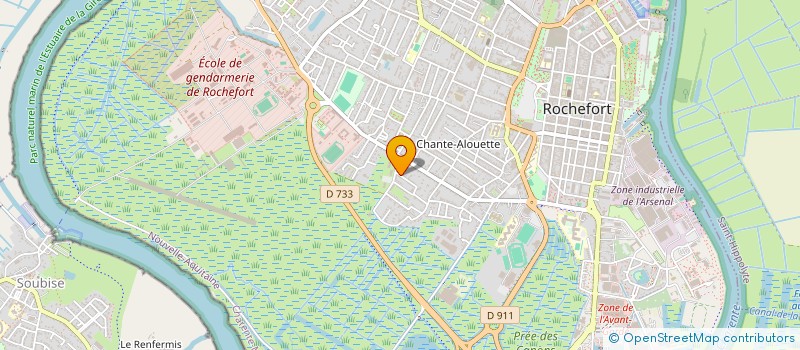 localisation de l'entreprise MONSIEUR RIYAD LOUSSOUAD  ROCHEFORT