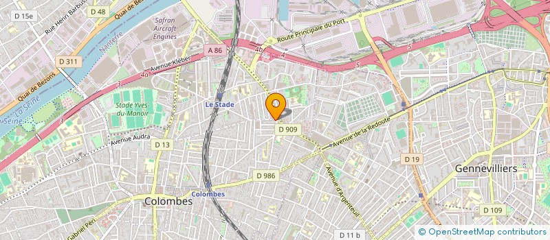 localisation de l'entreprise MONSIEUR RIYAD YOUSSEFI à COLOMBES