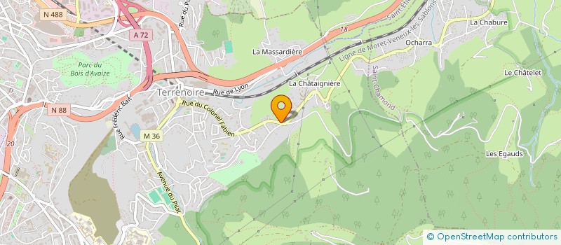 localisation de l'entreprise MONSIEUR RIYADH ISSAD  SAINT-ETIENNE