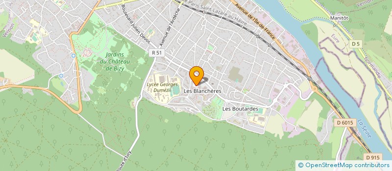 localisation de l'entreprise MONSIEUR RIZA KARAKUS  VERNON