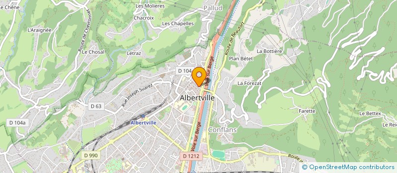 localisation de l'entreprise MONSIEUR RIZA KARATAS  ALBERTVILLE