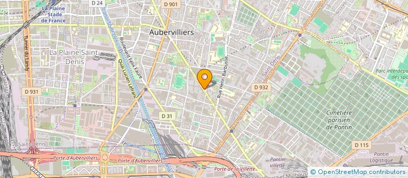 localisation de l'entreprise MONSIEUR RIZWAN MOHAMMED  AUBERVILLIERS