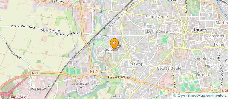 localisation de l'entreprise MONSIEUR RIZWANULLAH SHINWARI  TARBES