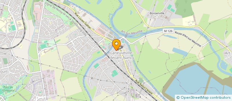 localisation de l'entreprise MONSIEUR ROALND MULLER  LANEUVEVILLE-DEVANT-NANCY