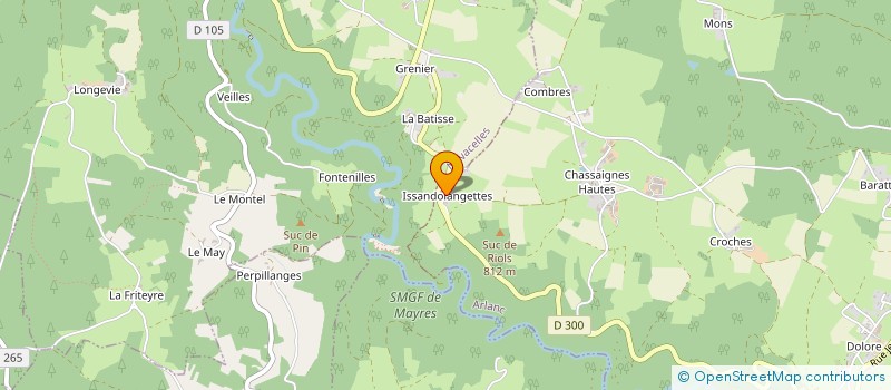 localisation de l'entreprise MONSIEUR ROBBERT BOSCH  ARLANC