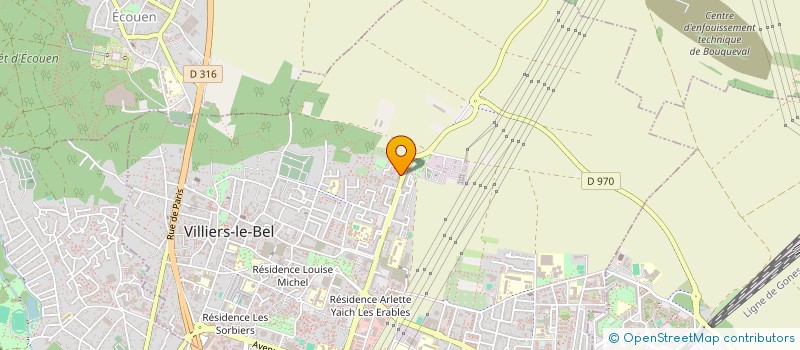 localisation de l'entreprise MONSIEUR ROBEENS MIZERE  VILLIERS-LE-BEL