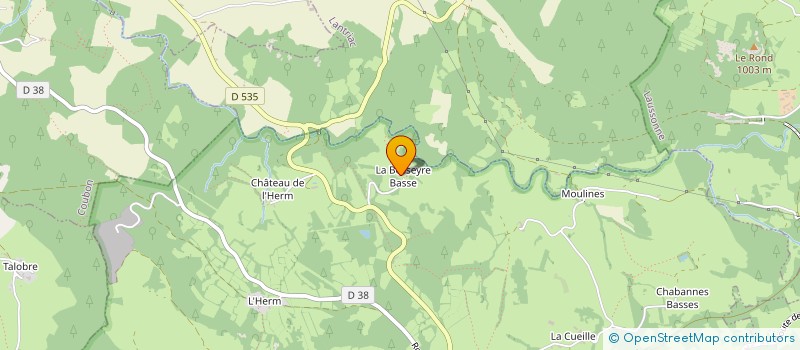 localisation de l'entreprise MONSIEUR ROBERT ABEILLON  LAUSSONNE